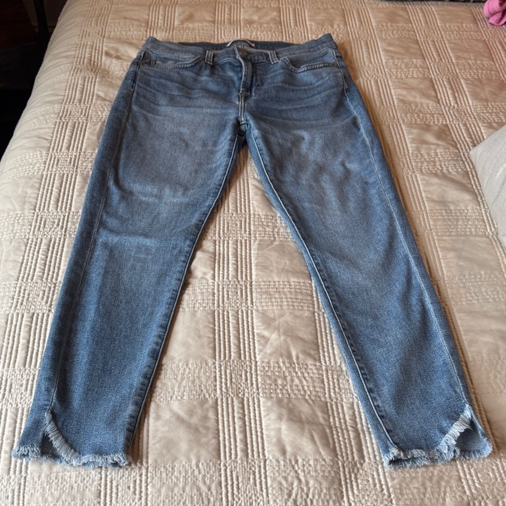 7 For All Mankind Light Blue Ankle Jeans